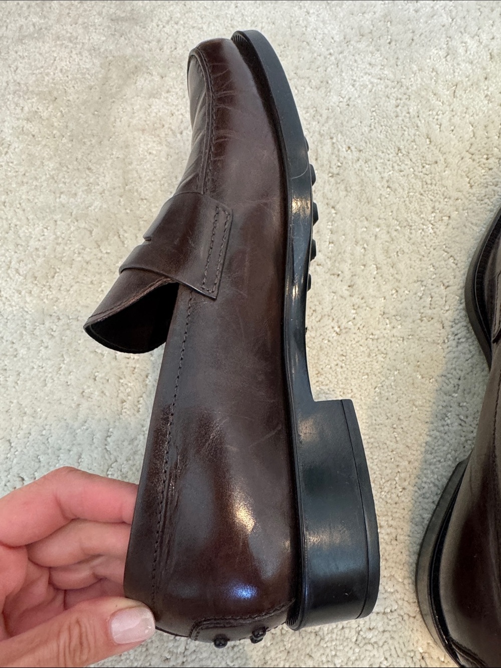 Classic Penny Loafers in Dark Brown size 7 men’s / women’s 9.5 - Picture 6 of 10